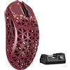 MAMBASNAKE Mouse da gioco con fino a 42000 DPI, sensore PAW3950MAX, ultraleggero 39 g, chip Nordic 52840, wireless 2,4 GHz/BT/cablato, per PC/Xbox/PS/Mac