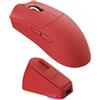 Ajazz Mouse con sensore PAW3311, 24.000 DPI, 2,4 GHz/USB-C/Bluetooth, batteria da 800 mAh, stazione di ricarica magnetica RGB, durata di 80 milioni di clic