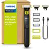 Philips OneBlade 360 Face & Body Rasoio QP2824/31, rifinitore e regolabarba, lame 3×360, accessori da 1/3/5 mm, 2 accessori per il corpo, Wet & Dry