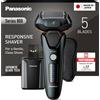 Panasonic Rasoi elettrico da uomo Panasonic ES-LV97, Wet & Dry, testina a 5 direzioni, motore lineare, lame in acciaio inossidabile giapponese