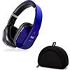 August Cuffie over-ear wireless con custodia protettiva - Comode cuffie wireless con custodia da viaggio per i viaggi e la vita quotidiana. Pratica custodia protettiva per quando si è in viaggio