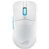 Asus Mouse da gaming RGB wireless bianco con 36.000 DPI, Bluetooth e 2,4 GHz, design ultraleggero da 54 g e pulsanti programmabili