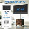 5Rcom Supporto TV mobile, adatto per schermi da 32 a 60 pollici, con capacità di carico fino a 40 kg, con possibilità di inclinazione e regolazione in altezza