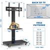 Rfiver Supporto TV con rotelle, per schermi da 26 a 70 pollici, capacità massima di 40 kg, standard VESA 400x400mm, colore nero