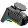 Lustrens Stazione di ricarica per mouse da gaming wireless, con base antiscivolo e illuminazione a LED
