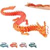 KAHAUS Drago cinese decorativo 3D XL | 50 cm statuetta da collezione in oro rosso | Esclusiva decorazione fantasy per soggiorno, scaffale e vetrina | 14+