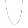 DODO Collana essentials in argento 925 cioccolato e oro rosa 9kt 80 cm dodo