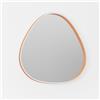 Gea luce ECARIS A/G- SPECCHIO -APPLIQUE A PARETE DIFFUSORE FONTALE E RETROSTANTE LED 3000-4000K 1000-1100LM 35W DIMMERABILE ARANCIO BRUCIATO