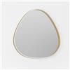 Gea luce ECARIS A/G- SPECCHIO -APPLIQUE A PARETE DIFFUSORE FONTALE E RETROSTANTE LED 3000-4000K 1000-1100LM 35W DIMMERABILE ORO