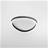 Gea luce ECARIS P/M- APPLIQUE A PARETE BIEMISSIONE E DIMMERABILE LED 3000-4000K 2200-2300LM 46W NERO