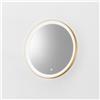 Gea luce KRIZIA A/P- APPLIQUE CON SPECCHIO LUCE PERIMETRALE DIMMERABILE CON TOUCH CCT LED 3000-4000K 800-850LM 25W ORO SPAZZOLATO