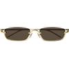 Gucci Occhiali da Sole GG1278S 001 Oro/Marrone Unisex 55/19/140