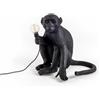 Monkey Lamp Sitting Black Lampada Da Tavolo - SELETTI 14922