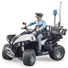 Bruder 63011 - Quad della polizia con figura della polizia leggera e accessori