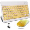 KeautFair wireless, Bluetooth, set tastiera e mouse, doppio, ricaricabile, silenzioso, 1200 dpi, viaggi, viaggi di lavoro, PC/laptop/iPad Windows/iOS/Android