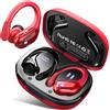 Ltinist Cuffie in-ear wireless Bluetooth 5.3 con microfono, 75 ore di autonomia, doppio display LED, impermeabilità IP7, ricarica rapida USB-C, gancio auricolare per lo sport