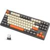 Attack Shark X Freewolf M87 80% tastiera da gioco senza fili, 87 tasti TKL RGB meccanico sentire SA PBT tastiera Bluetooth/2,4 GHz, 4000mAh Batte