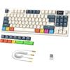 ATTACK SHARK RK86PRO Tastiera meccanica, 2,4 g Cavo Wireless/BT5.0/USB-C Gaming 75% TKL 87 tasti Display a colori TFT HD da 1,2 pollici Tasto CNC, retroilluminato RGB TTC