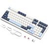 Freewolf K8 Wireless Hot Swap Mechanical Gaming Keyboard, tastiera RGB cablata, interruttore rosso, Bluetooth 5.0/2.4GHz/USB-C-TRI modalità 4000mAh Ba