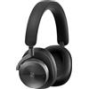 Bang & Olufsen Cuffie over-ear Bluetooth senza fili con cancellazione attiva del rumore e 4 microfoni, durata della batteria fino a 50 ore, cavo USB-C, custodia in alluminio nera