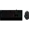 LOGITECH Tastiera da gioco RGB, mouse con tasti programmabili e pesi personalizzabili, tastiera retroilluminata personalizzabile, PC/notebook