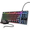 Trust Gaming set di tastiera e mouse 2 in 1, Design sostenibile, Pacchetto gaming dalle massime prestazioni Layout AZERTY francese