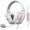 Redragon Cuffie da gioco con cavo - Audio surround 7.1 - Rivestimento in tessuto traspirante - Driver da 53 mm - Microfono rimovibile - Cuffie a immersione per PC/PS4