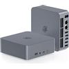 beelink Mini-PC AMD Ryzen 5 5560U (6C/12T, fino a 4,0 GHz), mini computer 16 GB di RAM DDR4/500 GB di SSD M.2 2280 NVME, supporta uscita 4K @ 60 Hz/WiFi