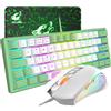 ZIYOU LANG Tastiera mouse con cavo, mouse, tastiere e dispositivi di input, tastiera mouse da gioco meccanica, tastiera mouse fino a 3600 DPI, ottica 7 tasti PC
