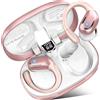 Ltinist Cuffie senza fili Bluetooth 5.3 con microfono 4 ENC, 75h 3D Stereo In Ear Cuffie Bluetooth con gancio auricolare, doppio display a LED, auricolari impermeabili IP7