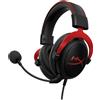HyperX Cuffie da gioco (per PC/PS4/Mac) in rosso Per un'esperienza sonora ottimale, scaricare l'ultima versione del firmware (0010) dal sito Web del produttore