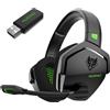 NUBWO Cuffie da gioco wireless per PS5, PS4, PC, cuffie da gioco over-ear a cancellazione di rumore con microfono, 17+ ore di utilizzo wireless