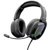 THE G-LAB Cuffie da gioco con microfono staccabile, con luce LED, cavo audio stereo da 3,5 mm, compatibile con PS4/PS5/Xbox/Switch/PC