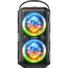 W-King altoparlante Bluetooth da 80W, boombox da 180W di picco con suono da 105dB, bassi profondi, 4 driver, 2 subwoofer, protezione dall'acqua IPX5, batteria da 24h, luci, EQ