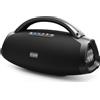 W-King Altoparlante Bluetooth W-KING 300W, grande stereo portatile per feste con subwoofer da 25 cm, EQ APP, BT 5.4, impermeabile IPX7, 2.1ch, ricarica rapida, MIC-GTR IN, USB