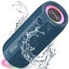 ZEALOT Altoparlante Bluetooth ZEALOT S51 Pro con luce: jukebox portatile, stereo potente da 40W, doppio accoppiamento, porta AUX, USB, Micro SD/TF, Bluetooth 5.2