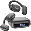 TOZO 5.3 Sport Bluetooth con gancio per orecchio, cuffie Bluetooth senza fili con display a LED, 80 ore di riproduzione, 32 modalità EQ, cuffie per la cancellazione del rumore di chiamata per la corsa
