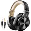 OneOdio Cuffie Bluetooth over ear, 72 ore HiFi Stereo Wireless, leggere e ad alto comfort con jack da 6,35 mm e 3,5 mm per studio DJ, telefono cellulare, PC AMP