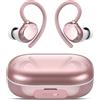 Lekaby con 2 microfoni ENC per chiamate in HD, auricolari Bloototh 5.3 bass boosted stereo sound con custodia di ricarica USB C 128H display LED, IP7 Waterproof