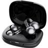 Mojawa Cuffie Bluetooth wireless open-ear, suono panoramico 4D, microfono a cancellazione di rumore, resistenti all'acqua IP54, clip all'orecchio per lo sport e l'uso quotidiano