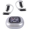KeautFair Cuffie wireless Bluetooth 5.4, trasmissione del suono direzionale DT5.0, suono surround stereo, impermeabili e resistenti alla polvere, IPX 5, con display a LED (argento)