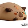 AKKO Mouse per computer Akko, clic silenzioso, simpatico mouse a forma di gatto, 2,4 GHz con ricevitore USB-A, tracciamento ottico da 1200 DPI, mouse da gioco wireless
