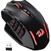 Redragon M913 Impact Elite Wireless Gaming Mouse, mouse RGB cablato/wireless da 16000 DPI con 20 pulsanti programmabili, funzionamento a batteria per 45 ore