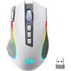 Redragon M612 PRO RGB Gaming Mouse 8000 DPI Mouse cablato/senza fili con 9 pulsanti programmabili e 6 modalità di retroilluminazione BT e 2.4G