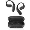 NEARITY Cuffie Bluetooth MemPod Fit 2 open-ear, con bassi profondi, fino a 45 ore di riproduzione con custodia di ricarica, dongle, ultra confortevoli, doppia connessione, conduzione d'aria