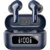 TOZO NC3 cuffie in-ear Bluetooth 5.3 con cancellazione attiva del rumore ibrida, 6 microfoni, display LED, controllo tramite app, 55 ore di riproduzione, impermeabile IPX8