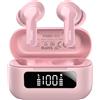 TOZO NC3 cuffie in-ear Bluetooth 5.3 con cancellazione attiva del rumore ibrida, 6 microfoni, display LED, controllo tramite app, 55 ore di riproduzione, impermeabile IPX8