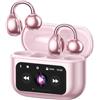 ZOMBIES CAT Cuffie ad orecchio aperto Wireless Bluetooth 5.4 con Smart Touch Screen 4.1g Sport leggero, auricolari wireless da 60 ore per fitness, corsa, ufficio