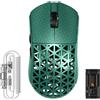 ATTACK SHARK Mouse da gioco R5 Ultra in fibra di carbonio, superleggero da 39 g, wireless a 8000 Hz, sensore PAW3950MAX, MCU Nordic 52840, Bluetooth/2.4G/Cavo, con cavo a spirale