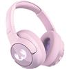 Fresh 'n Rebel Cuffie Bluetooth per bambini con cancellazione attiva del rumore, suono sicuro (<85dB), cavo audio e adesivi, effetto luce LED. 60 ore di riproduzione